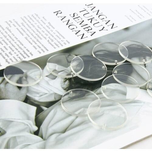 Resin super fairy discs pure white resin DIY earrings earrings earrings material accessories