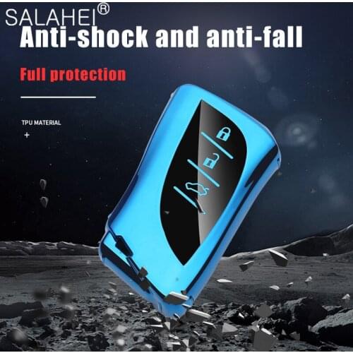 TPU Car Key Case Full Cover For Lexus UX200 UX250h ES200 ES300h ES350 US200 US260h 2018 2019 Car Protector Interior Accessories