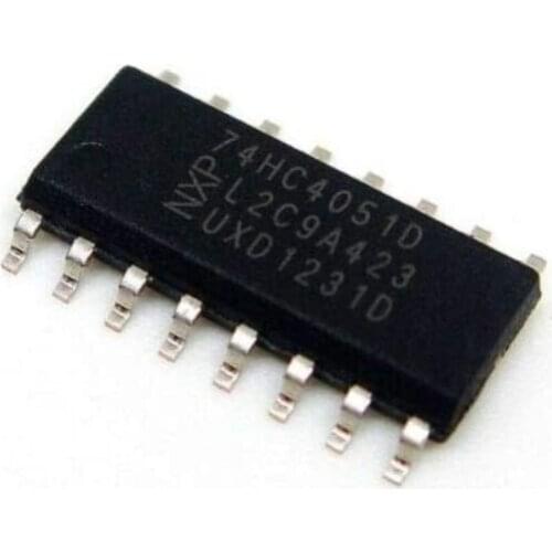 XFCZMG 100PCS 74HC4051D SOP-16 74HC4051 SMD 8-Channel Analog multiplexer/demultiplexer