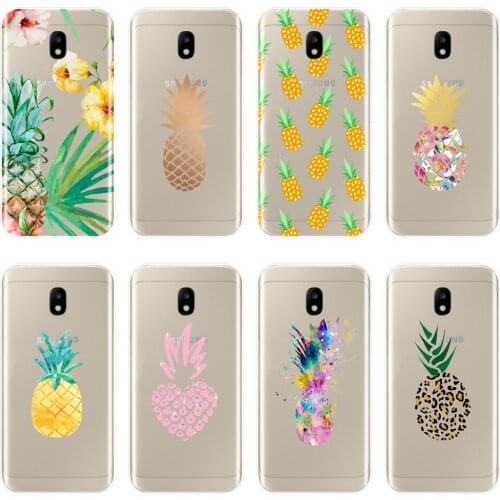 Back Cover For Samsung Galaxy J2 J5 J7 Prime J4 J6 J8 Plus 2018 J3 J5 J7 2015 2016 2017 Soft Silicone Cute Pineapple Phone Case