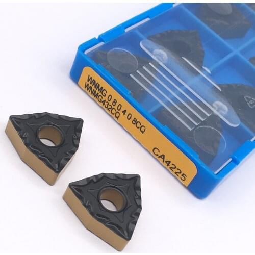10pcs WNMG080408 CQ CA4225 carbide Inserts high quality External Turning Tool CNC tool lathe cutter tool turning insert