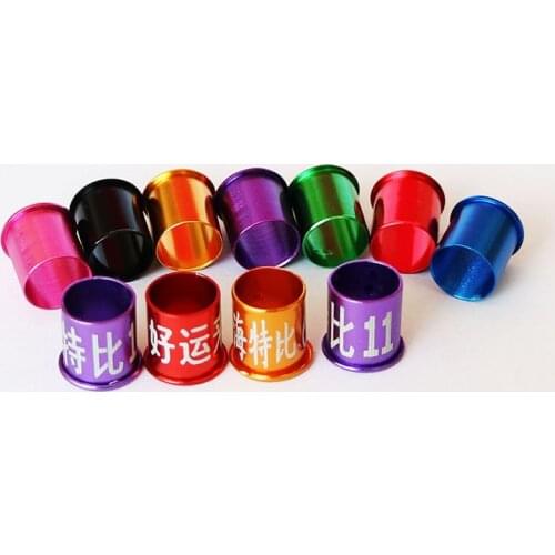 50Pcs customized pigeon foot ring special ring 7.2mm Bird Dove Pigeon Aluminum Leg Rings Custom Aluminum necklace