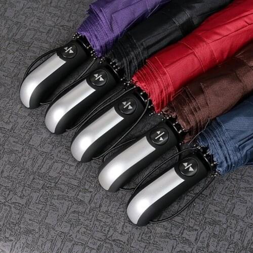 Automatic advertising gift Sunny and rainy Umbrella increase reinforcement business umbrella manufacturers 3 folding Umbrella