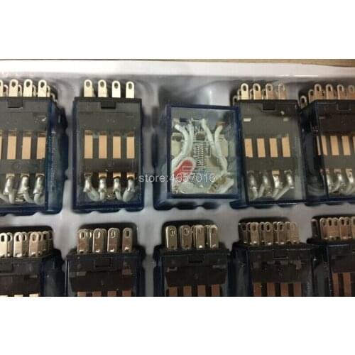 Free shipping 10pcs MY4NJ HH54P-L 220VAC Coil Power Relay