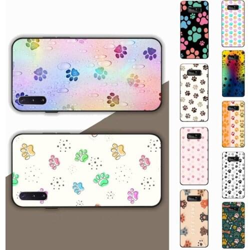 Cat Dog paw Phone Case for Samsung Note 5 7 8 9 10 20 pro plus lite ultra A21 12 72