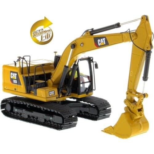 DM 1:50 Caterpillar Cat 323 Hydraulic Excavator Vehicle Engineering Machinery 85571 Diecast Model For Collection,Decoration