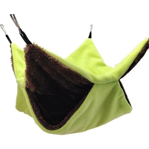Hamster Hammock Double-layer Plush Thicken Warm Hanging Cage Sleeping Bed Nest