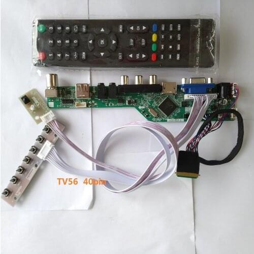 Kit for N173HGE-L11 1920*1080 Controller board driver 40pin LVDS TV AV Screen panel LCD LED HDMI-compatible USB 17.3" remote VGA
