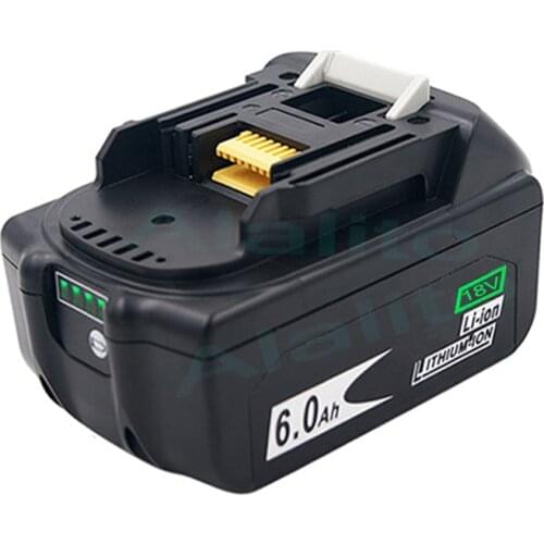 3PCS Latest Version BL1860 18V 6.0Ah Lithium Power Tools Replacement Battery for Makita BL1830 BL1840 BL1850 Balance Charging