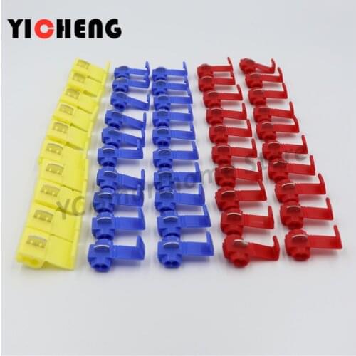 50Pcs Cable Connector Quick Lock Terminal Red22-18AWG 20Pcs Blue18-14 AWG 20pcs Yellow12-10AWG 10pcs terminals for wire