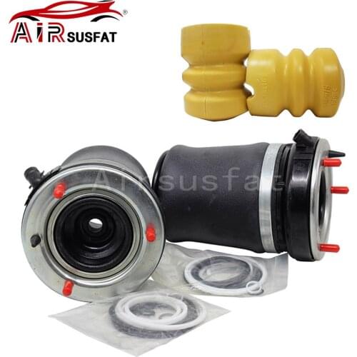 1 set Front Air Suspension Shock Spring Bag + Front Rubber Buffer Top For BMW X5 E53 3.0 4.4 4.6 4.8L 37116757501 37116757502