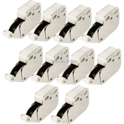 10 Pieces Press Open Door Catch Tip Touch Push Latch for Cabinet Cupboard