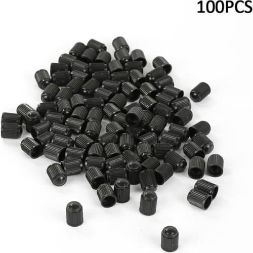 100pcs Plastic Auto Car Bike Motorcycle Truck Wheel Tire Valve Stem Caps Valve Stems & Caps