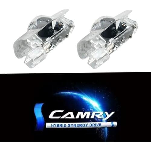 2PCS New Design Logo Emblem Projector Decorative Luces Car Door Replace Led Lamps Lights For CAMRY 2006-2021 Vehicle Accessories