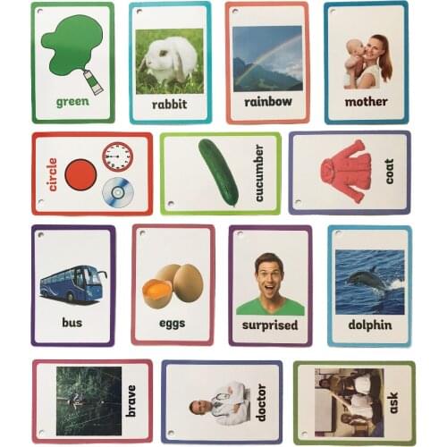 26 Categories 760 Cards Kids Learn English Word Card Falshcards Children Educational Toys for Kids Early Learning Table Game