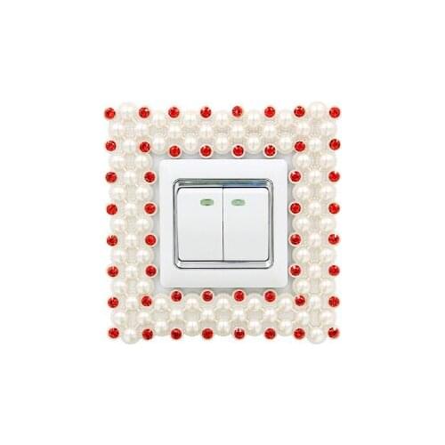 86 Switch paste modern Pearl Diamond insert Switch sleeve Socket sleeve
