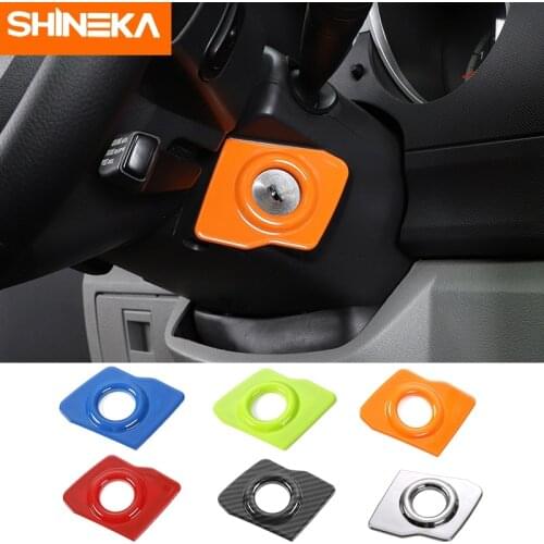 SHINEKA Interior Accessories For Jeep Liberty Car One-Key Engine Start Stop Keyhole Decoration Cover For Jeep Liberty 2007-2012