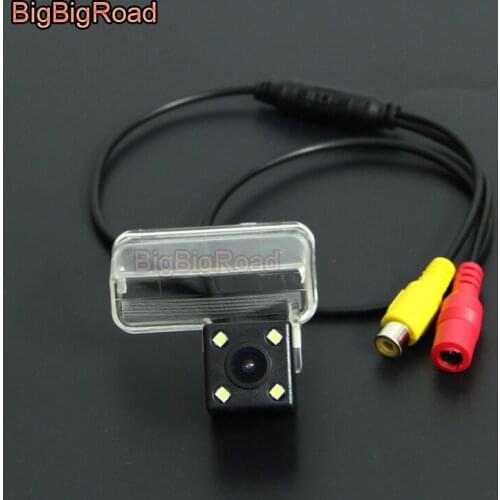 BigBigRoad For Toyota Camry 2012 Innova / crysta Car Rear View Reverse Camera HD CCD Night Vision parking camera RCA connector