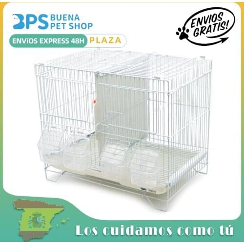 BPS incubation cage bird breeding cage with feeder drinking bucket jumper size M/L (L: 60x26x40 cm)