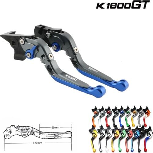 For BMW K1600GT K1600GTL CNC aluminum alloy adjustable folding lever brake clutch lever 2011-2016 2012 2013 2014 2015 K1600