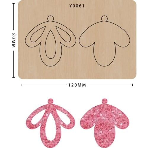 Earrings Wood Die Cutting Mold Diy Making Decor Supplies Dies Template Leather Crafts Suitable For Sizzix Big Shot Machines