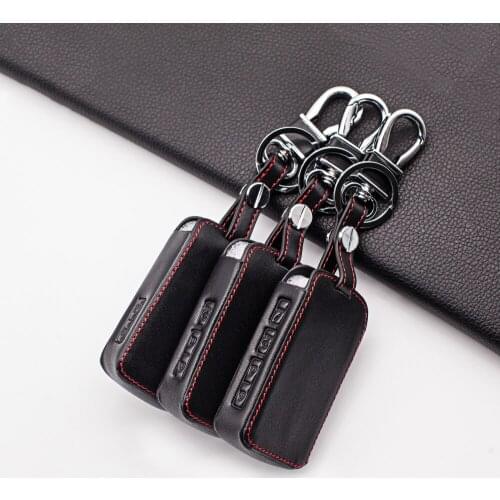 Functional100% Leather Car Key Cover For Mazda 3 Alexa CX4 CX5 CX8 2019 2020 2/3/4 Buttons Shell Case