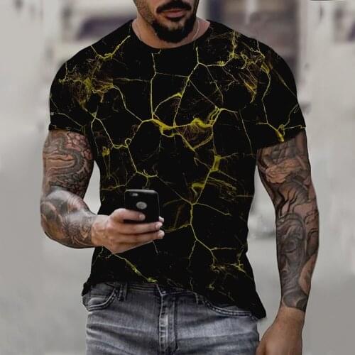 New Fashion personality 3d printing mens short-sleeved t-shirt summer casual print loose compassionate male streetwear