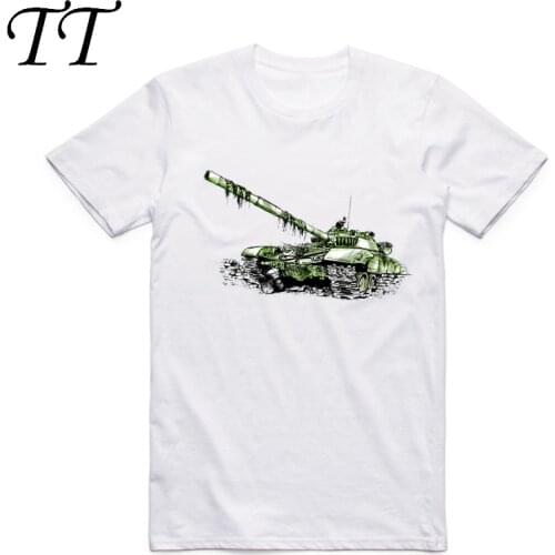 2019 Mens Print Army World Of Tanks WOT T-shirt Short sleeve O-Neck Tops Tees Summer Casual Game Fashion T shirt Streetwear