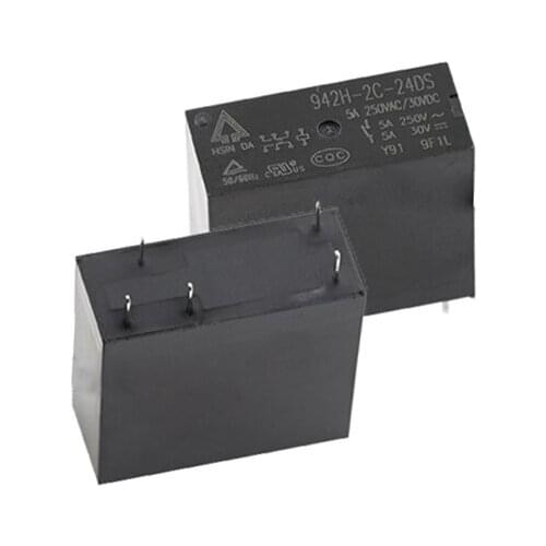 HOT NEW 24V relay 942H-2C-24DS 942H 2C 24DS 942H2C24DS DC24V 24VDC 24V 5A 8PIN