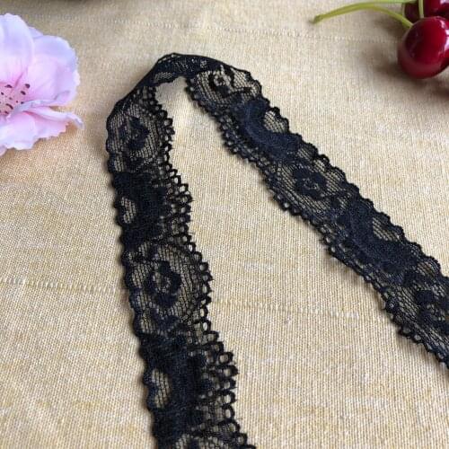 Fashion High 3cm S1077 Quality Handmade DIY Black Eyelash Lace Trimming,chantilly lace fabric