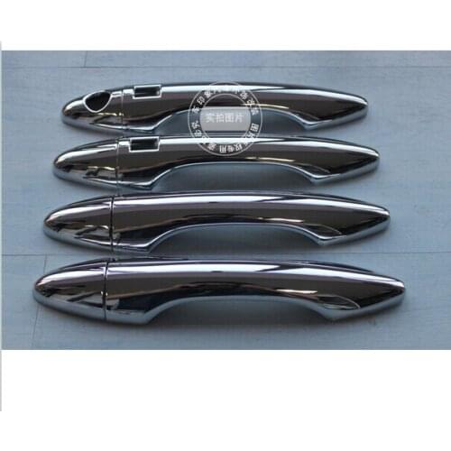 Door handle Cover With Smart Key Hole Trim For HYUNDAI Tucson ix35 2010 2011 2012