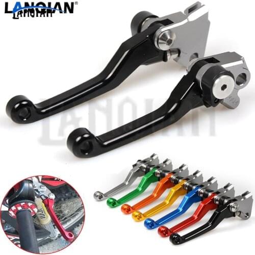 CNC Laser Printing Motorcycle Dirt bike Pivot Brake Clutch Levers For KAWASAKI KX250 2000-2004 Motocross Accessories KX 250