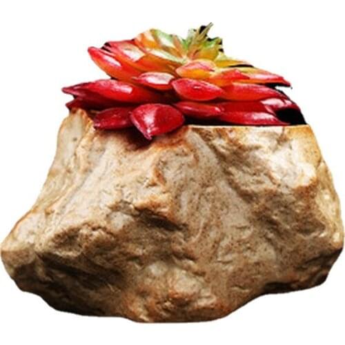 Small 3D Stone Chocolate Candy Craft Cake Silicone Plaster Pot Molds Handmade Cement Plant Planter Mould