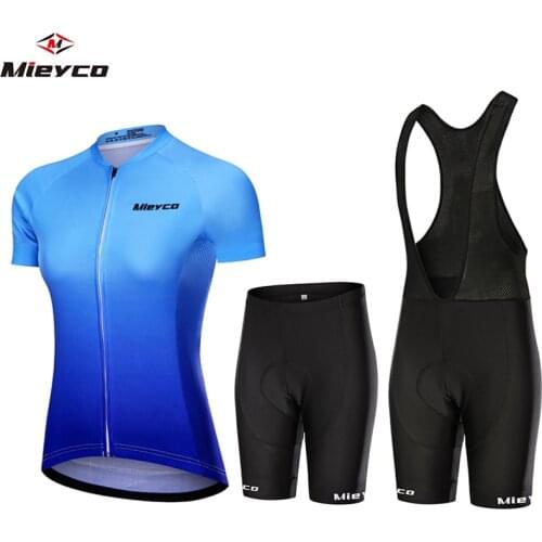 Mieyco Bicycle Go Pro Team Cycling Clothing Women Shorts Ropa Ciclismo MTB Bicycle Clothing Outdoor Vtt Clothes Bib Pants Suits