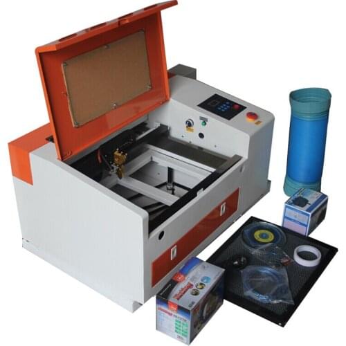 LQ4030 110/220V 40W Mini CO2 Laser Engraver Engraving Cutting Machine 400*300MM Laser with USB Sport Adjustable Platform