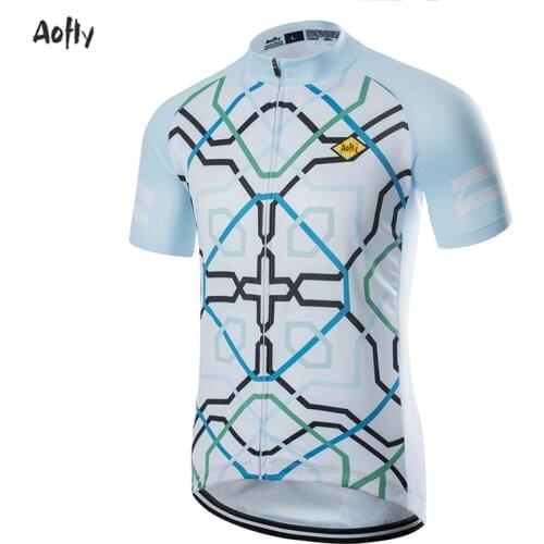 Mens Cycling Jerseys Aofly New Short Sleeve Bike Shirts MTB Bicycle Jeresy Cycling Clothing Wear Ropa Maillot Ciclismo Variety