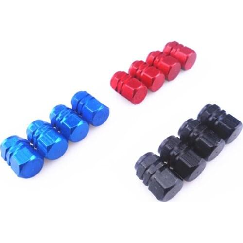 New 4PCS Caps for Wheel Car Wheel Tires Valves Aluminum Theftproof Tyre Stem Air Caps Airtight Cover Car Auto Car Accessories