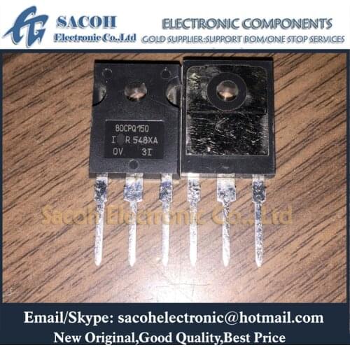Free Shipping 10Pcs 80CPQ150PBF 80CPQ150 60CPQ150 63CPQ100 TO-247AC 80A 150V Schottky Rectifier Diode
