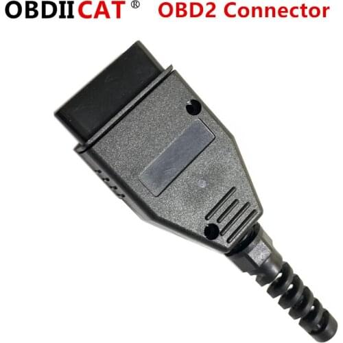 OBDIICAT 16Pin Adapter OBD2 Car Diagnostic Interface Connector Hot sale OBD 16PIN Connector Cable Adapter