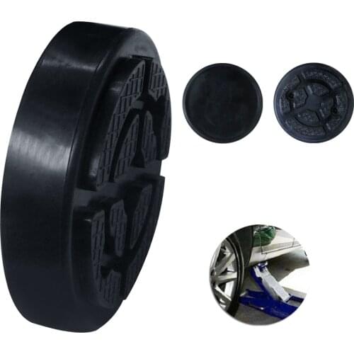 Car Lift Jack Stand Rubber Pads Black Rubber Slotted Floor Jack Pad Frame Rail Adapter Pinch Weld Side Repair Tool