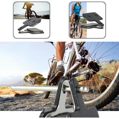 1 Pair Useful Heat Resisting Rustproof Bike Brake Pads Lightweight Disc Brake Pad Noise Reduction for Mountain Bike