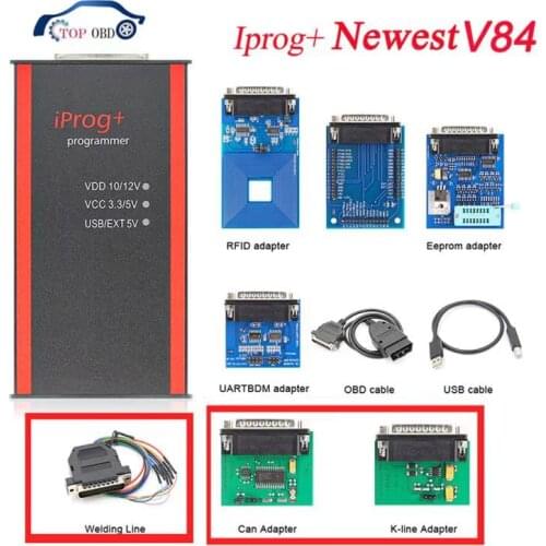 IPROG Pro 2019 V84 Full ECU Key Programmer Iprog+ IMMO Odometer Mileage Correction Airbag Reset Iprog V84 PK DIGIPROG 3 Carprog