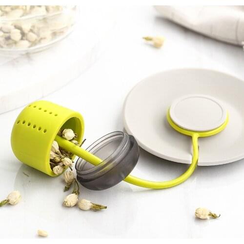 Simple Tea Strainer High Temperature Resistant Silicone Tea Drainer Tea Maker Tea Filter Kitchen Accessories Home Supplies