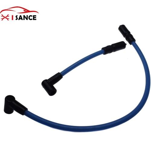 Spark Plug Wire Blue 10.4mm 10mm For Harley Davidson Dyna Softail FXD 1999-2019 DYNA-409BL