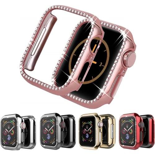 Glass+Case For Apple Watch series 6 5 4 3 Se 44mm 40mm 42mm 38mm iWatch Tempered Screen Protector+cover Apple watch Accessories