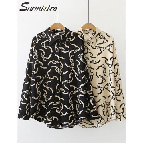 Блузки с галстуком SURMIITRO China At AliExpress