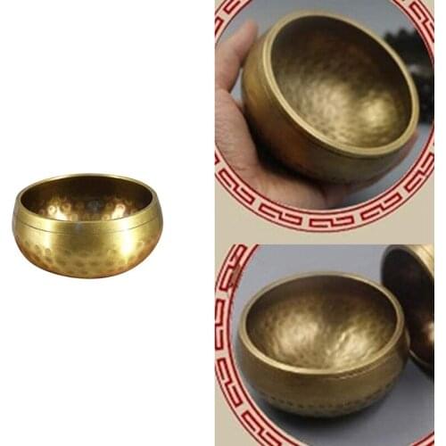 Nepal Tibet Buddha Sound Bowl Yoga Meditation Chanting Bowl Brass Handicraft Music Therapy Tibetan Singing Bowl