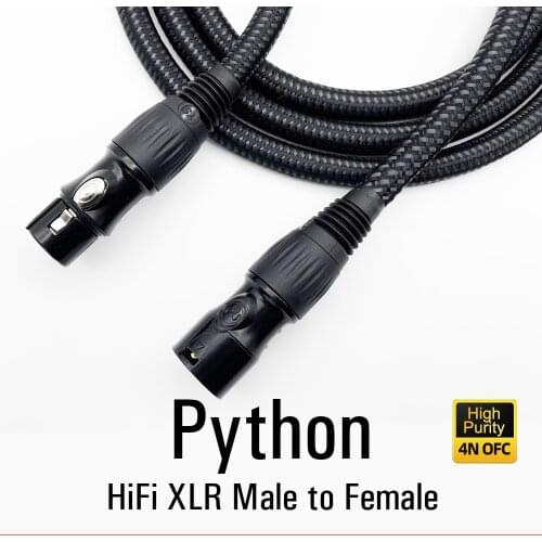 LONGON Premium Balanced XLR Micophone Cable Male to Female Nylon Braided of XLR Extension Cable for Amp Speaker Mixer 10m15m 20m
