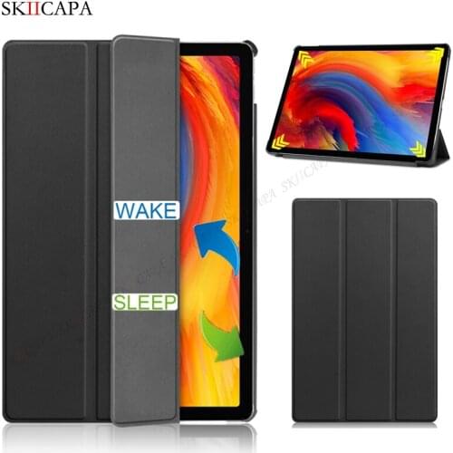 Ultra Thin Smart Trifold Stand Cover For Lenovo Xiaoxin Pad Plus 11 2021 Magnet Leather Flip Tablet Case For Tab Plus J607 J606