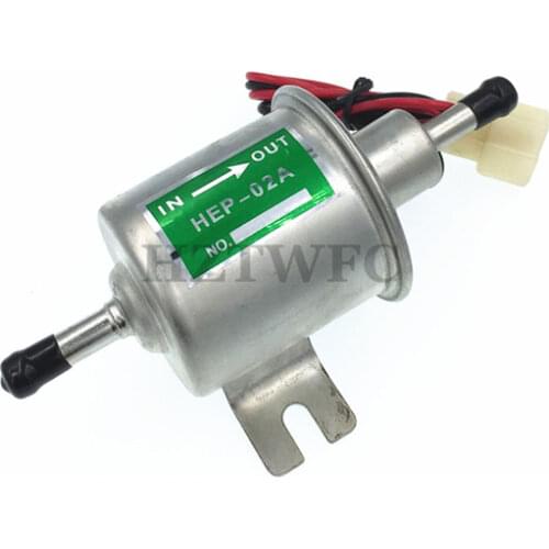 High Quality HEP-02A For Most Car Carburetor Motorcycle ATV Universal Diesel Petrol Gasoline 12V Electric Fuel Pump Low Pressure